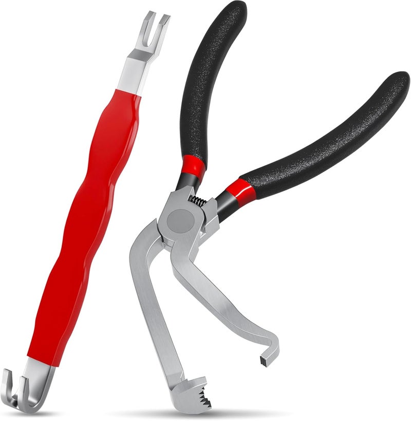 Guweta Electrical Disconnect Pliers 37980 60Degree Automotive Electrical Connector Disconnect Pliers Separator Long Spark Plug Disassembly Pliers Fuel Line Disconnect Remove Tool Pliers - Image 1